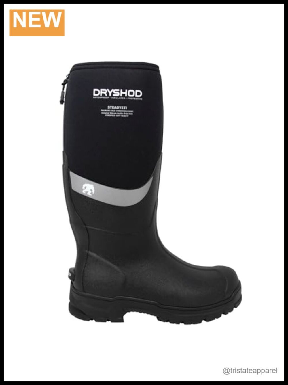 Dryshod Steadyeti Hi Winter Boots with Vibram Arctic Ice Grip Outsole